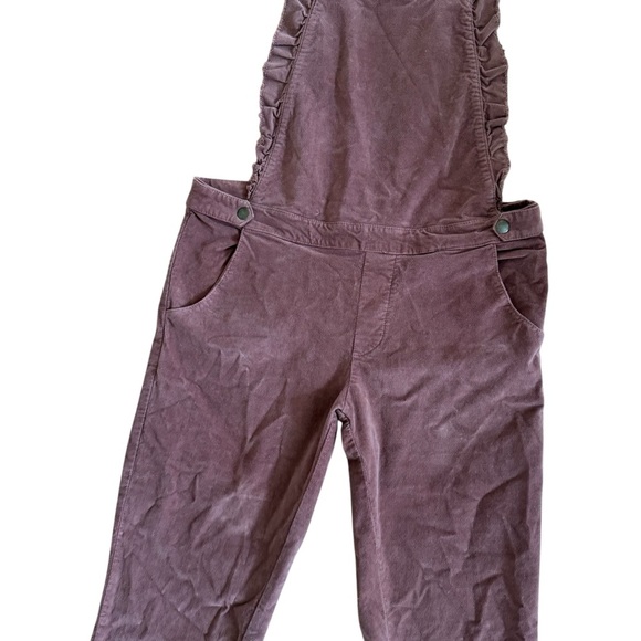 Emile et Ida Soft Corduroy Jumpsuit Mauve Dusty Rose Straight Leg L - Picture 3 of 10